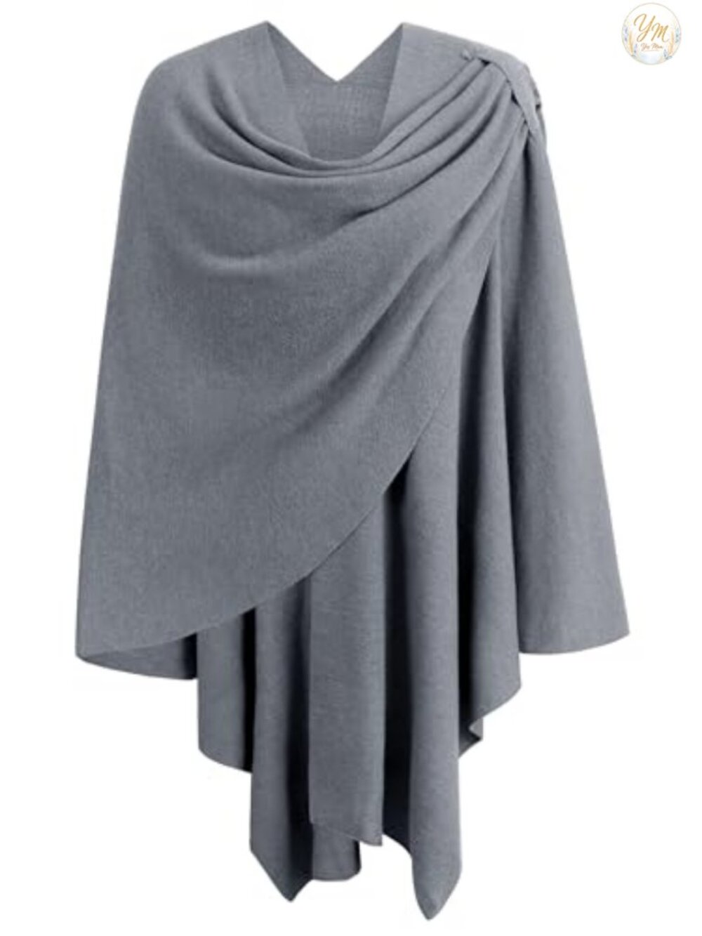 Womens Poncho Shawl Wrap Cross Front Dressy Casual One Size